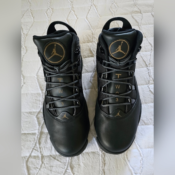 Air Jordan Winterized 6 Rings Triple Black Mens Shoes Size 8 - Picture 8 of 12